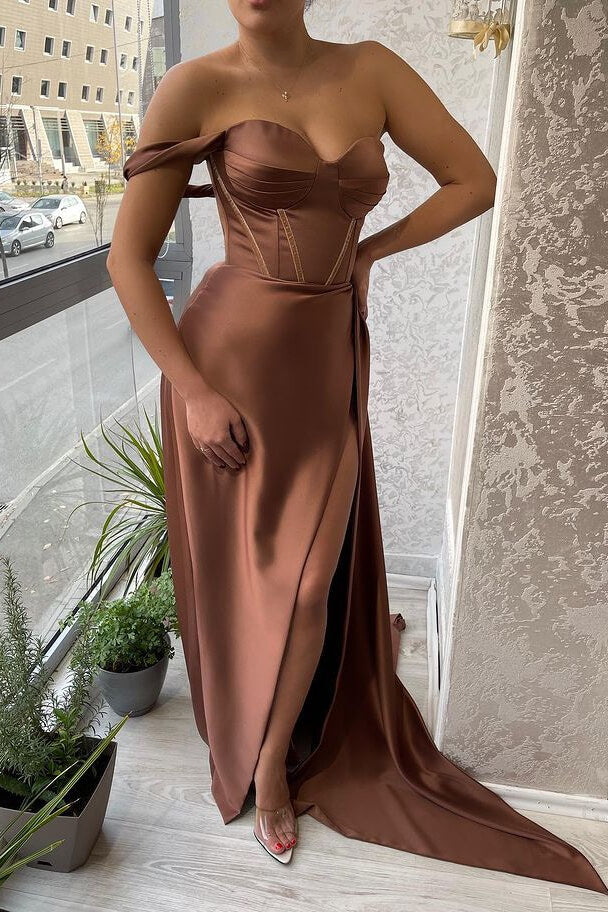 Charming Sweetheart Mermaid One-Shoulder Prom Dress with Slit | Ballbella