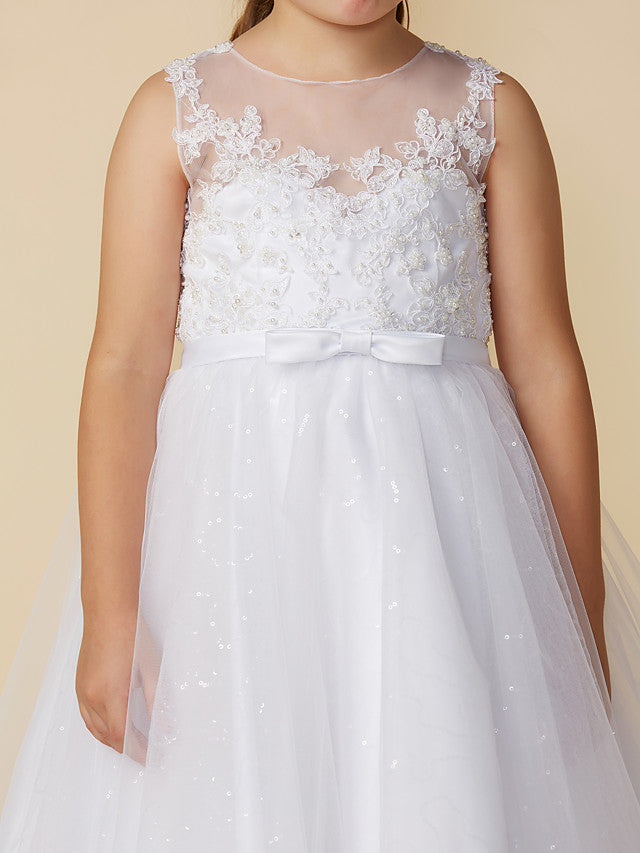 Beautiful Lace Tulle Princess Dress for Flower Girls