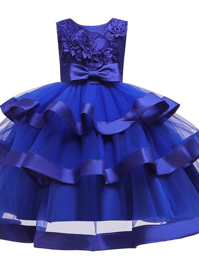 Beautiful Knee-Length Ball Gown Flower Girl Dress