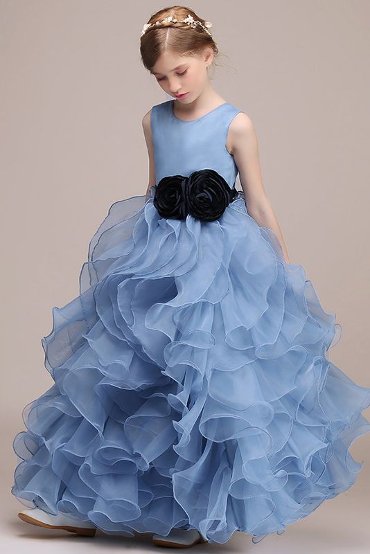 Beautiful Jewel Knee Length Flower Girl Dress