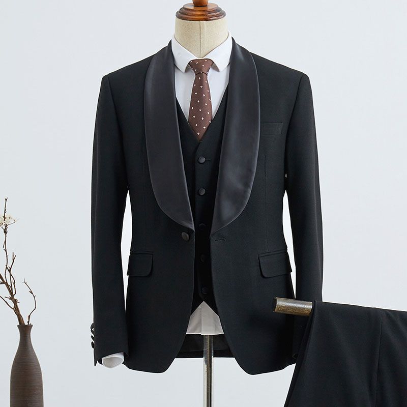 Elegant 3 Pieces Custom Wedding Suit for Grooms by Beacher