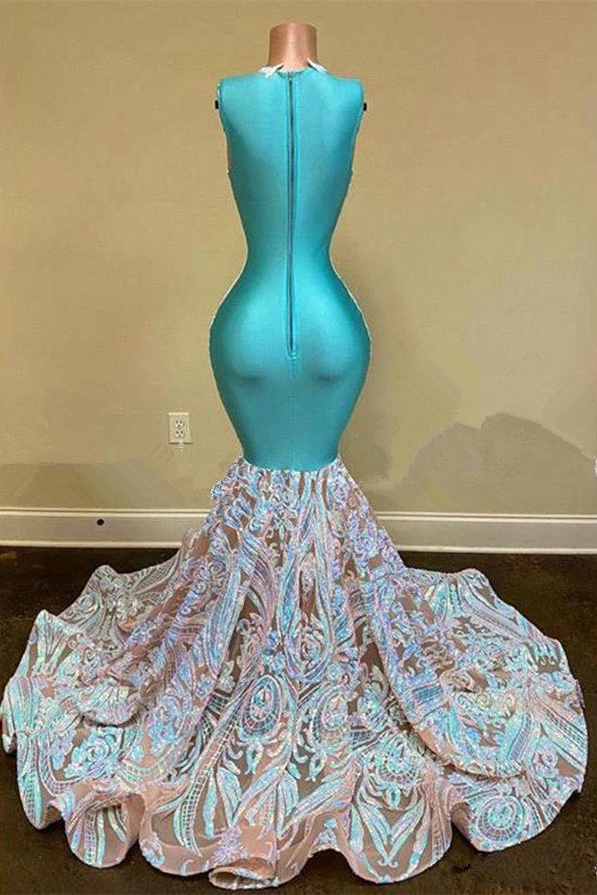 Gorgeous Long Sleeved Lace Mermaid Prom Dress