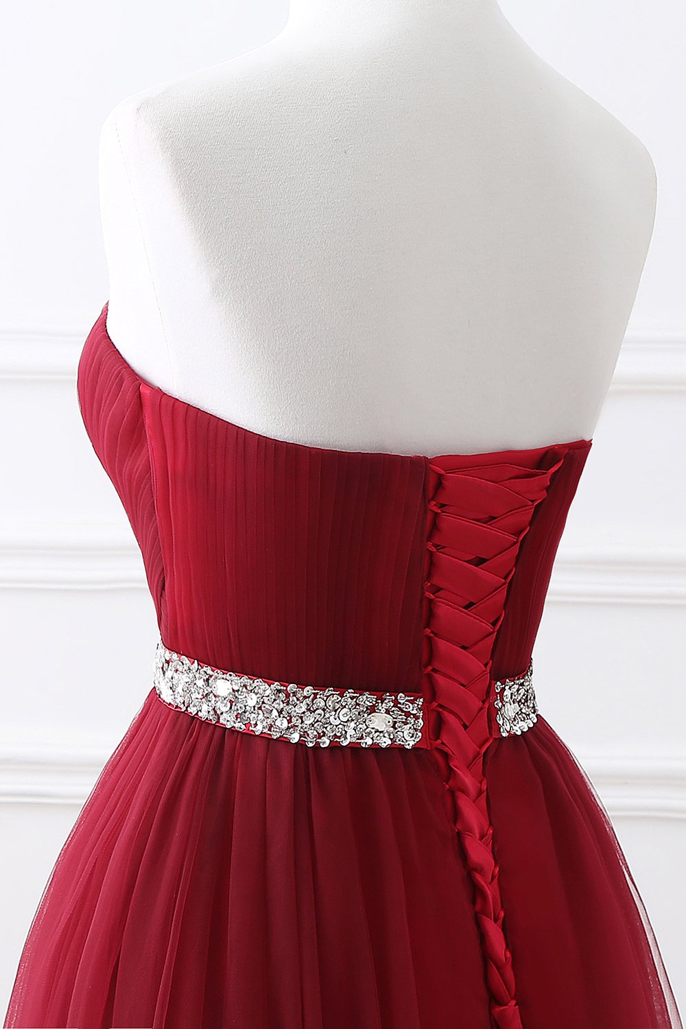 Elegant Evening Dresses Long - Burgundy Sweetheart