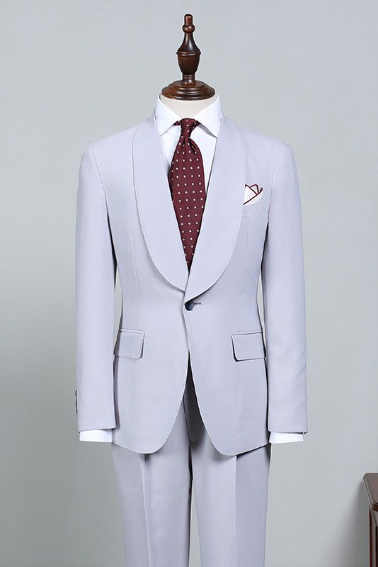 Ivan Fashion Blue 2-Piece Bespoke Wedding Suit for Grooms