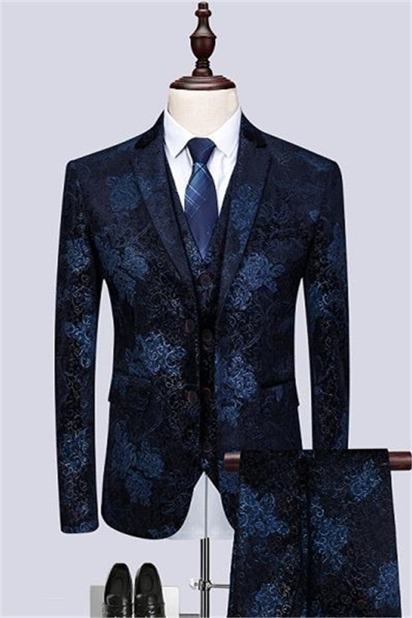 Classic Morning Suit - Tuxedos Navy Blue Wedding Suit For Groom