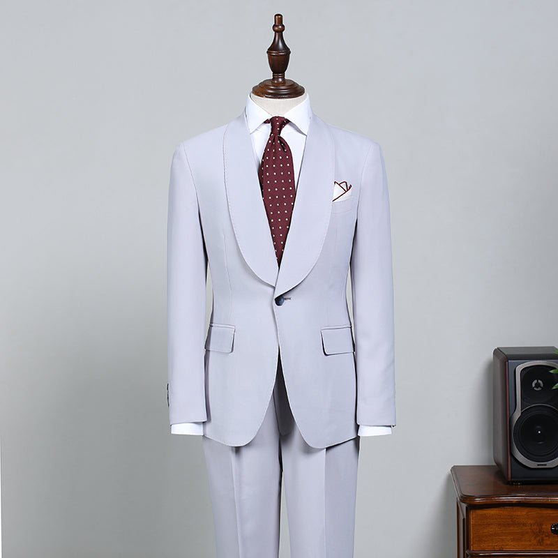 Ivan Fashion Blue 2-Piece Bespoke Wedding Suit for Grooms