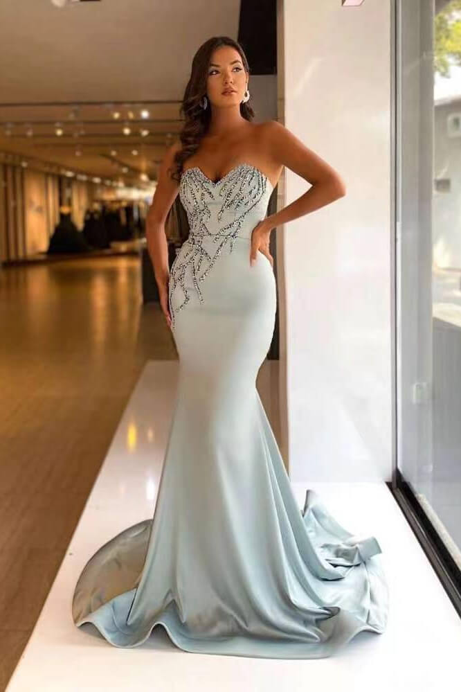 Mermaid Sweetheart Prom Dress with Beads