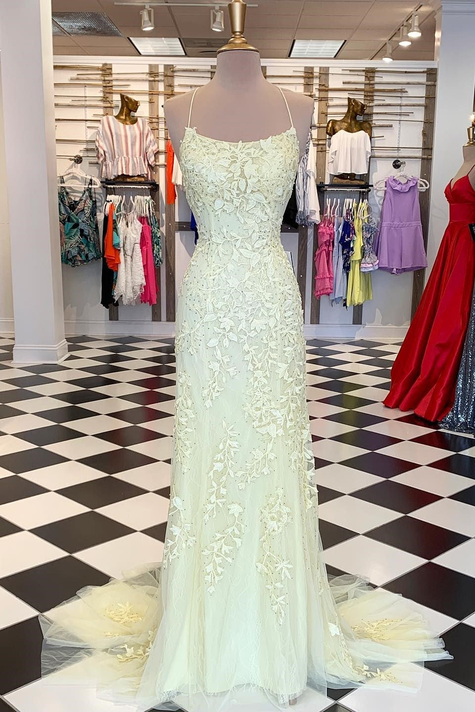 Amazing Mermaid Prom Dress With Tulle and Appliques