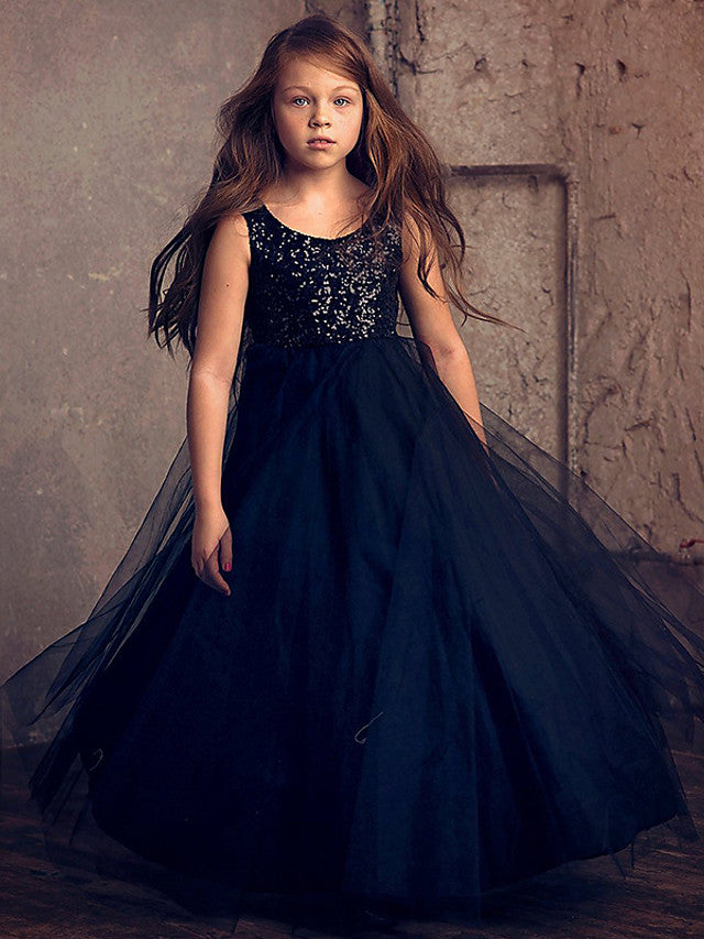 Elegant Sleeveless Jewel Ball Gown Flower Girl Dress