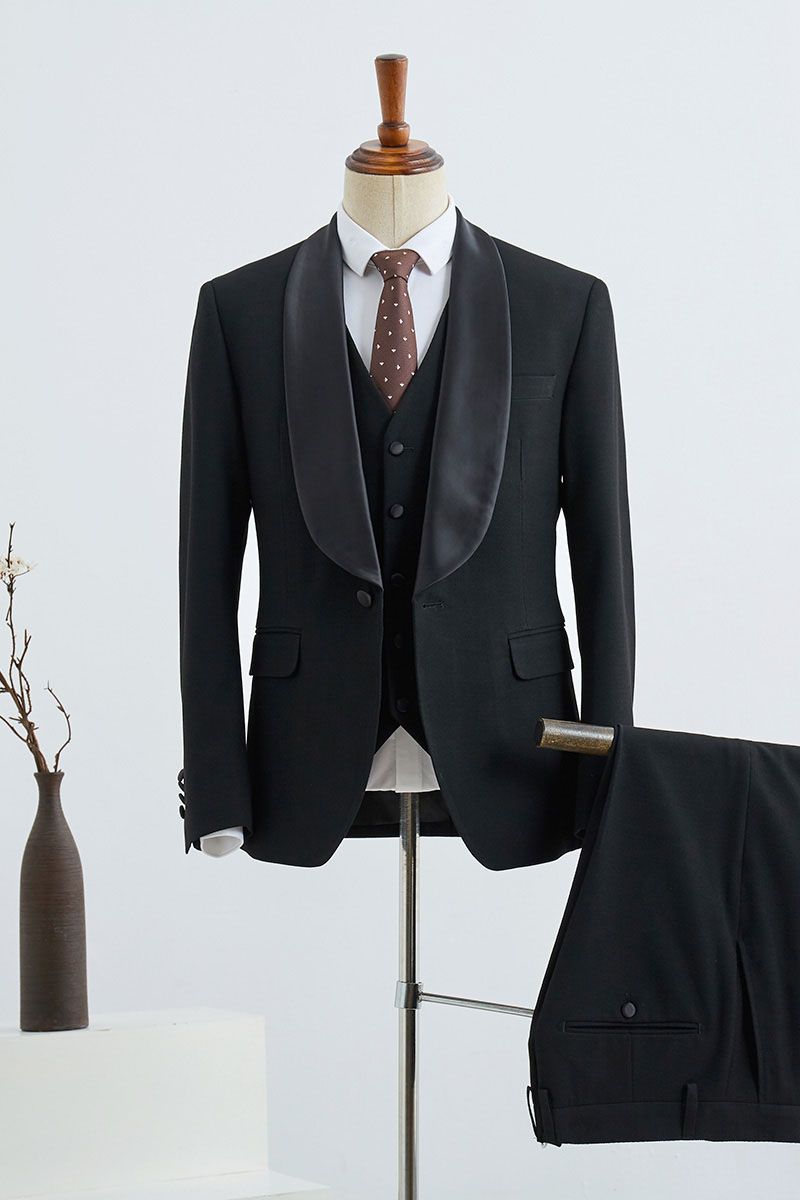 Elegant 3 Pieces Custom Wedding Suit for Grooms by Beacher