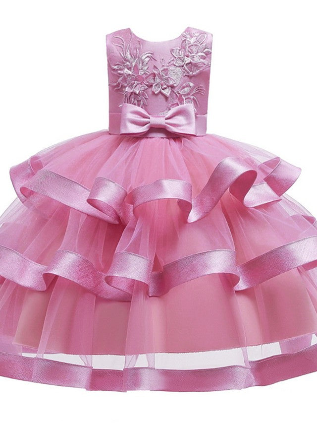 Beautiful Knee-Length Ball Gown Flower Girl Dress