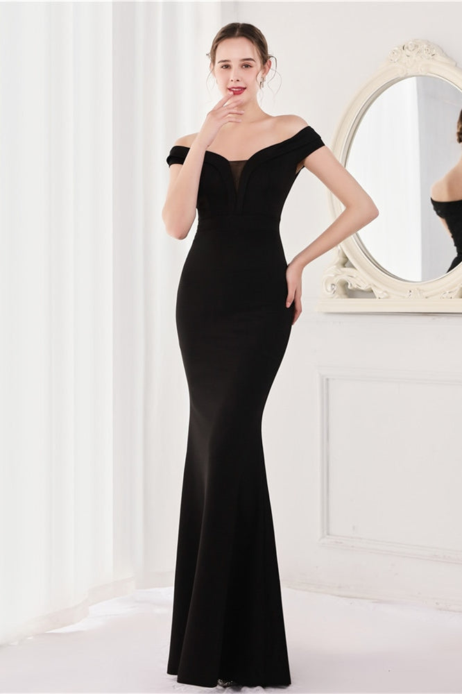 Elegant Off-The-Shoulder Mermaid Evening Dress