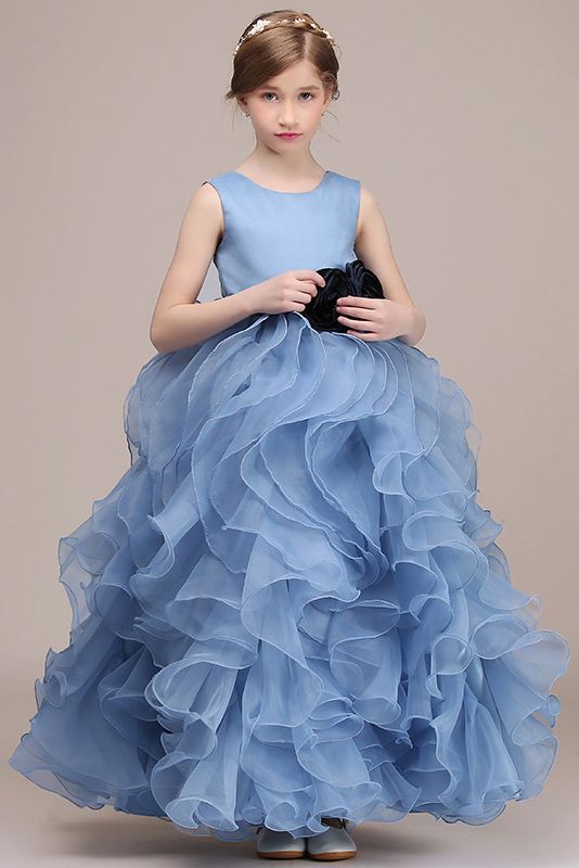 Beautiful Jewel Knee Length Flower Girl Dress